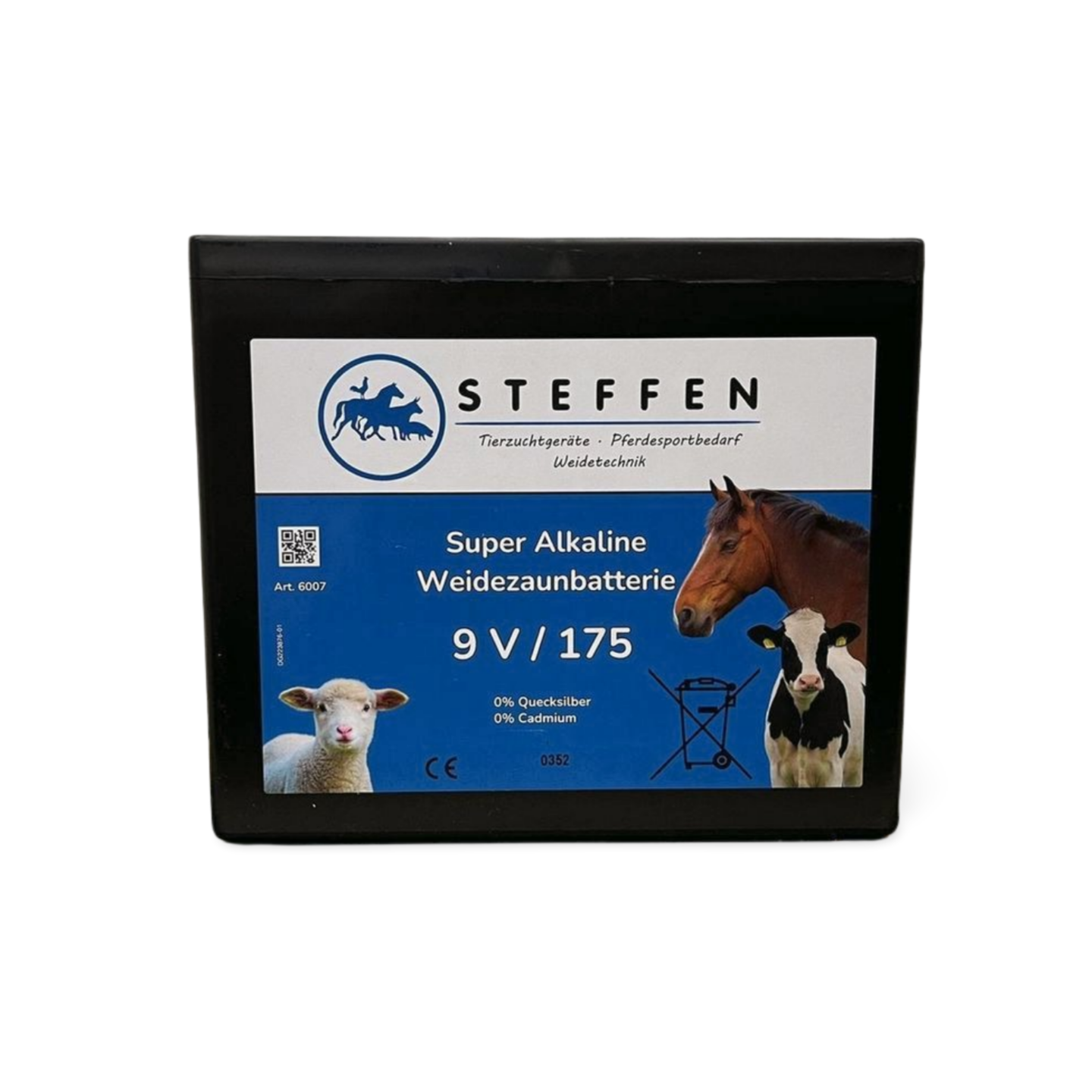 STEFFEN Weidezaunbatterie 9 V / 175 AH