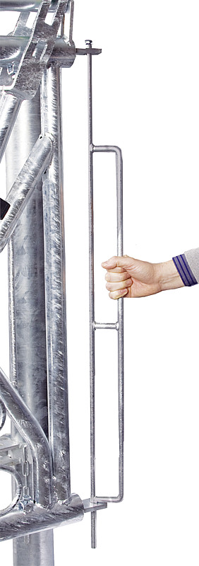 Ein-Hand-Verriegelung für Abtrennungen  und Fressgitter